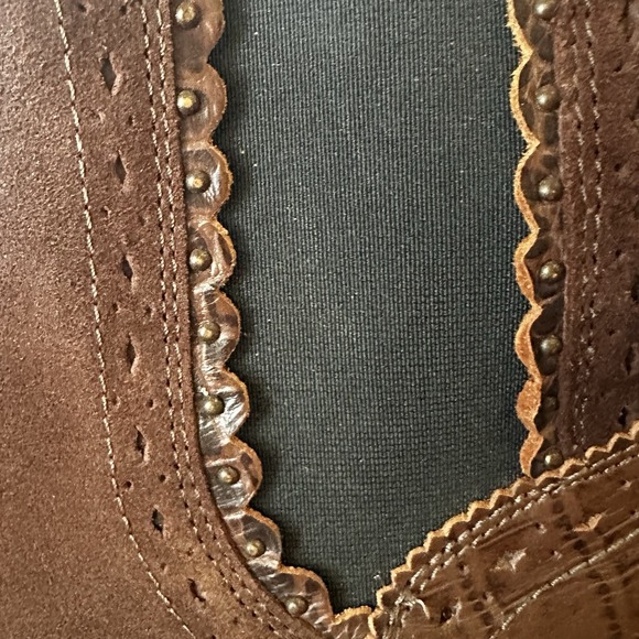 Free People‎ Atlas Chelsea Boots Brown Leather Upper Shoes Size EU 40 US 9.5 *R* - Picture 8 of 14